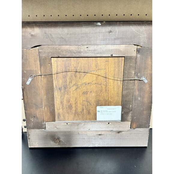 Omar Galliani 1993 Graphite on Wood Board Locks Gallery Italian Modern Art - Picture 5 of 10